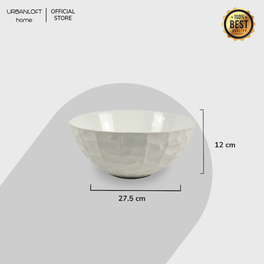 003d1d0c-eb2f-4a12-8abe-38a6c5fd3299.jpg Dekorasi Meja Urbanloft Home Hellen Fruit Bowl Ceramic Medium White - Image 5