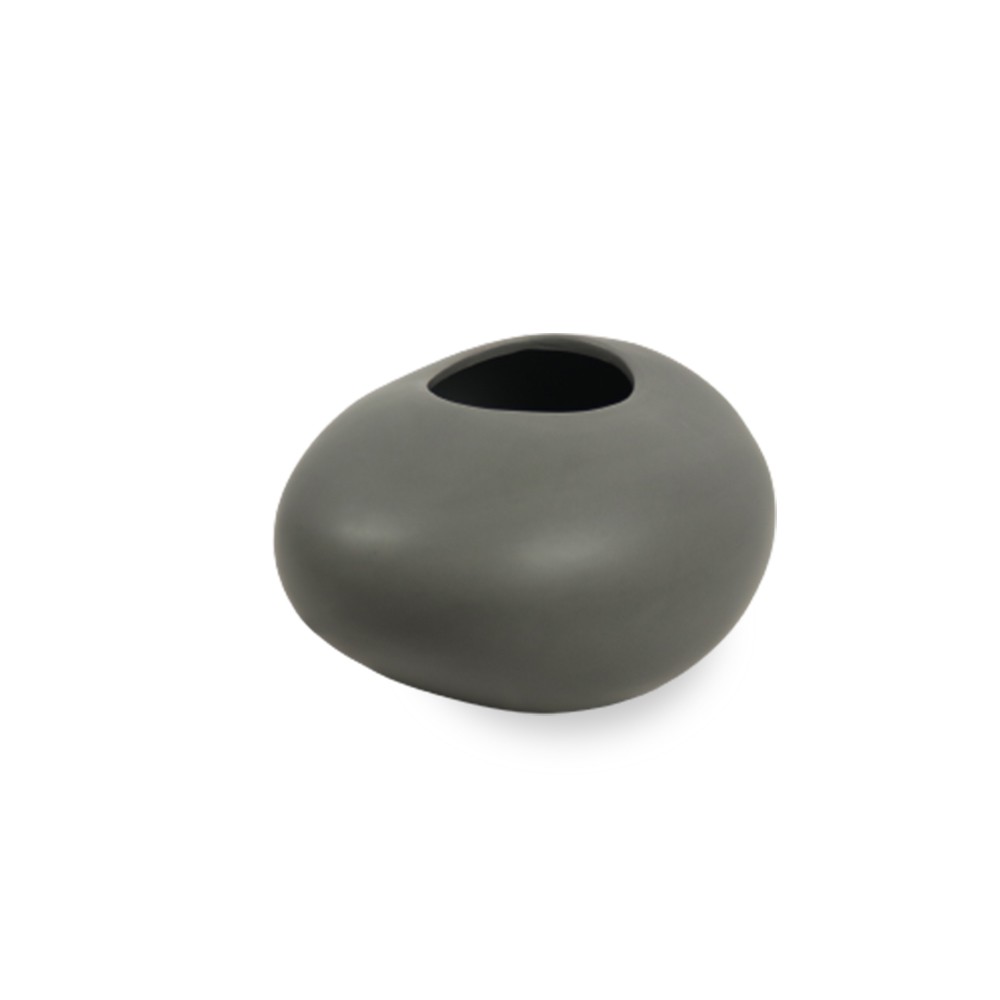 10c853341f43de585eb525affa4127cc.jpg.jpg Urbanloft Home Pio Ceramic Vase Ceramic Decoration - Charcoal - Image 1