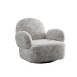Nuvella Lounge Chair – Luxury Swivel for Modern Living