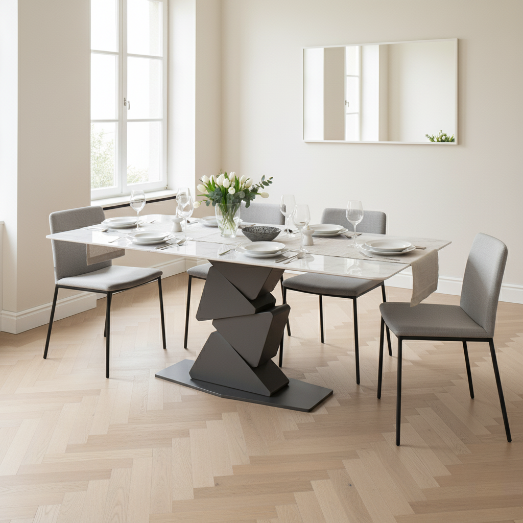 13dbe65f-2cfc-48a1-82b7-c45bd4dc943d.png Zigra Dining Table – Timeless Luxury for Modern Living - Image 2