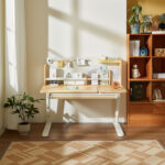 Knight Kids Study Desk – Premium Adjustable Solid Wood Table - Image 3