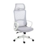 Quaza Headrest Office Chair – Elite White for Productivity