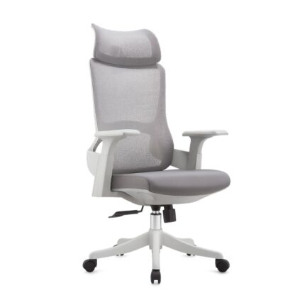 Quaza Headrest Office Chair – Ultimate Ergonomic Grey Style