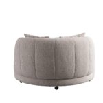 Freesia Lounge Chair Cream – Luxurious Swivel Comfort - Image 2