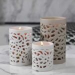 Stern Tall Ceramic Candle Holder - Image 3