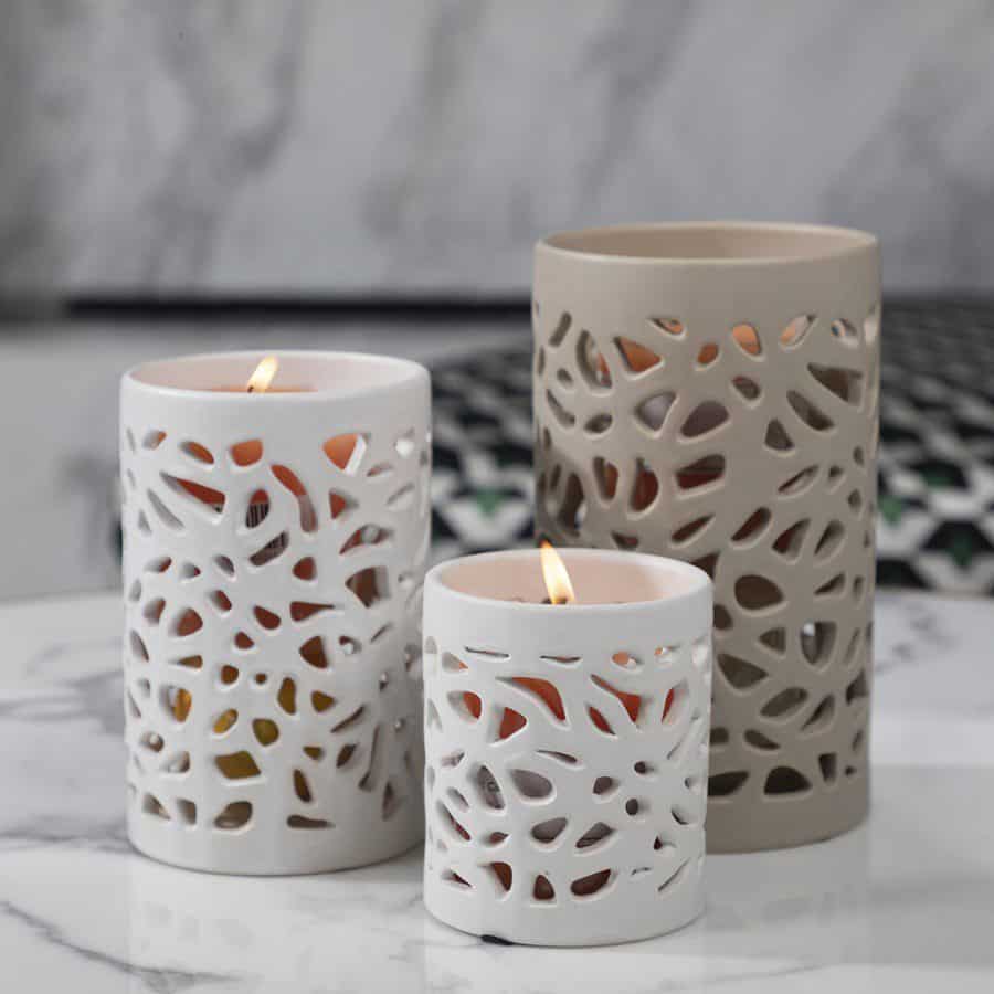 2d0abe06-bf19-42d4-951c-8e50db4b102e.jpg Stern Tall Ceramic Candle Holder - Image 3