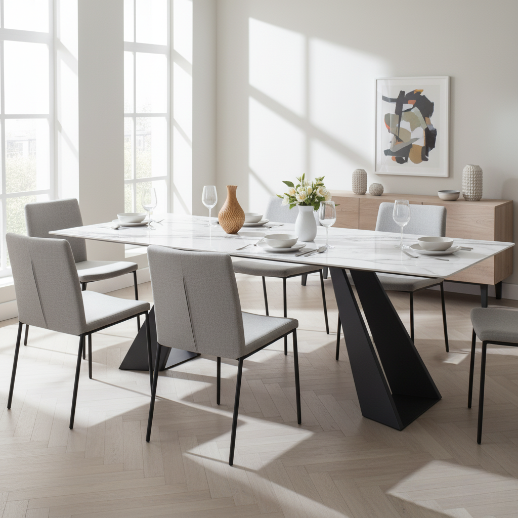2e2a80eb-a4be-4604-a415-d9284fd47b9c.png Strux Dining Table – Timeless Design for Everyday Luxury - Image 2