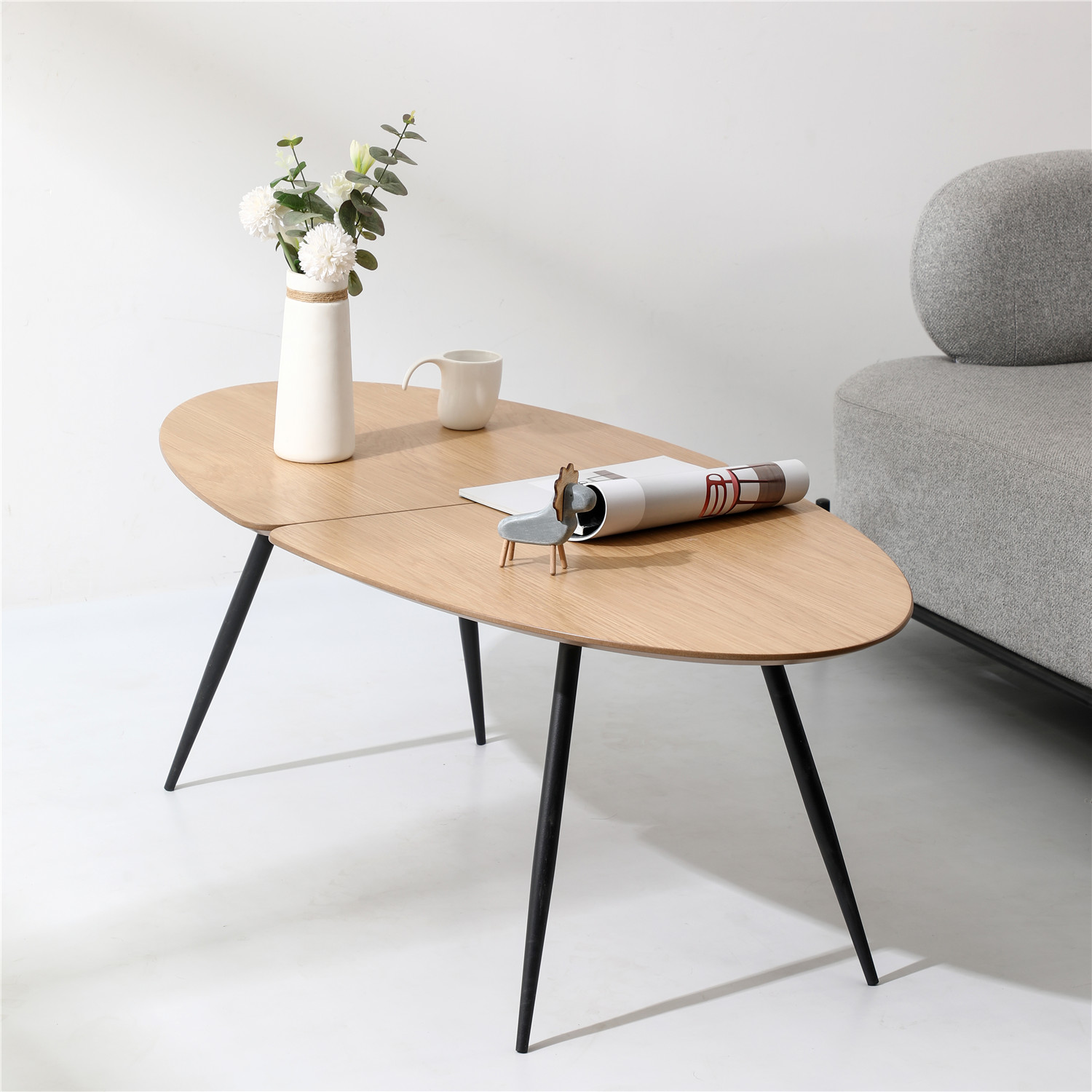 323-1-Coresta-Oval-Coffee-Table.jpg Coresta Oval Coffee Table – Minimalist Contemporary Beauty - Image 2