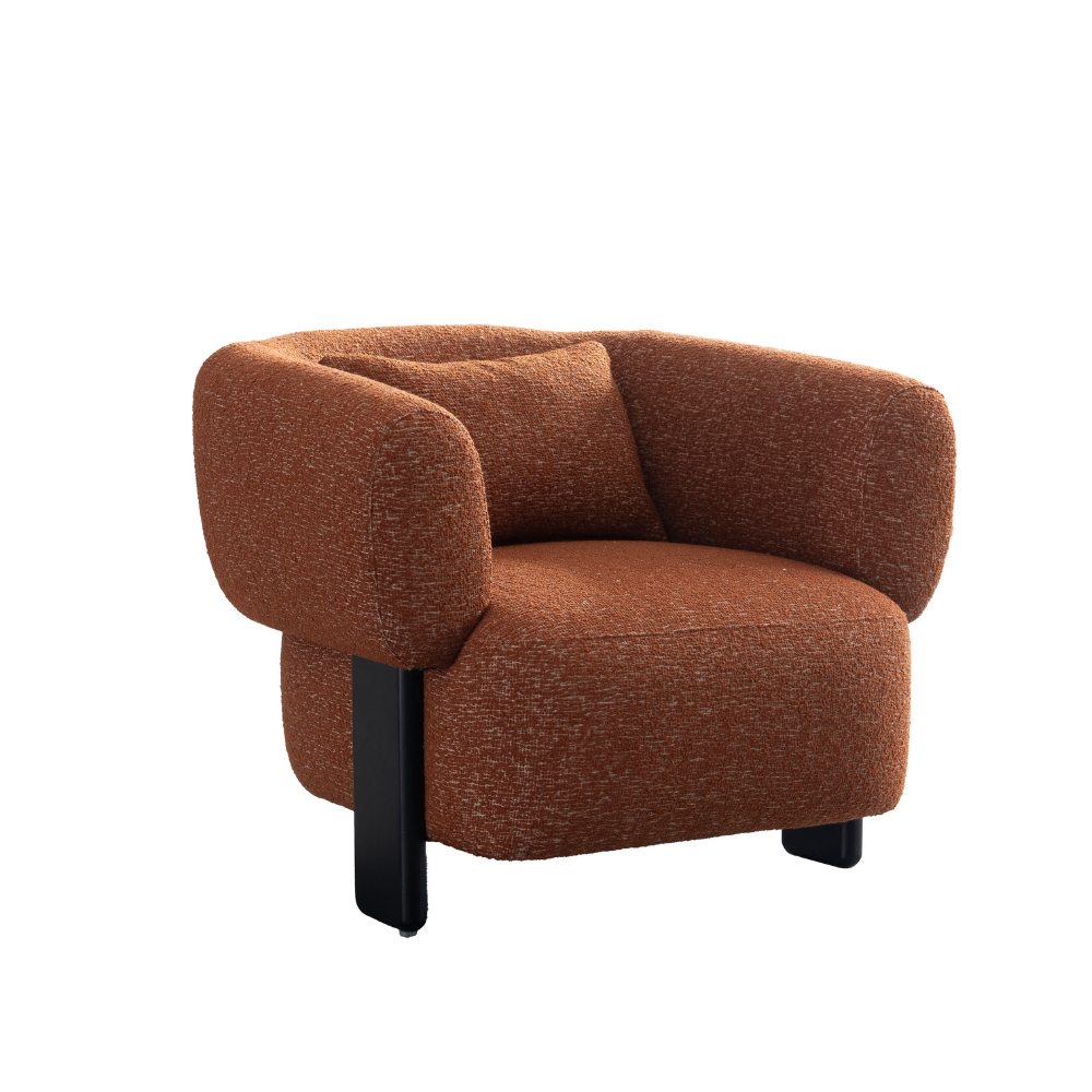 38.jpg Muffle Lounge Chair Orange – Luxurious Comfort & Bold Style - Image 1