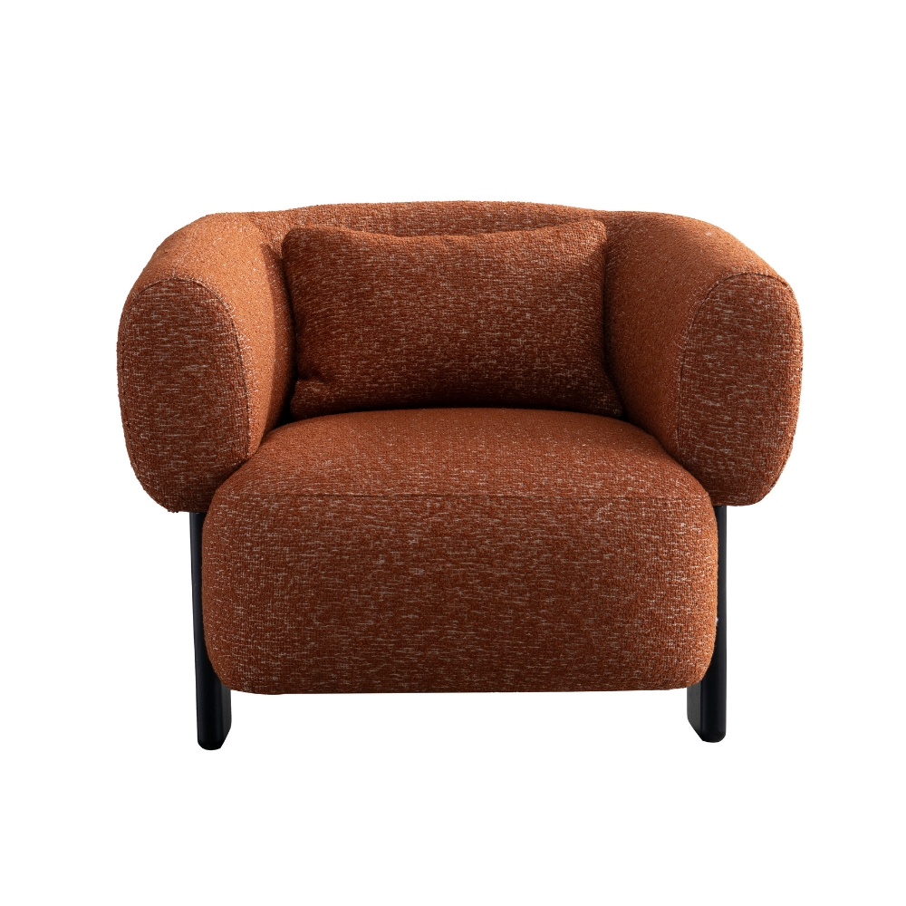39.jpg Muffle Lounge Chair Orange – Luxurious Comfort & Bold Style - Image 2