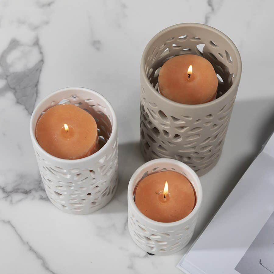 3aebd007-7c97-42b5-9c69-7d4f442f6103.jpg Stern Tall Ceramic Candle Holder - Image 4