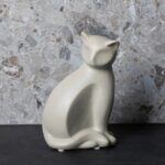 Urbanloft Home Dekorasi Meja Katze Grey Decoration Ceramic