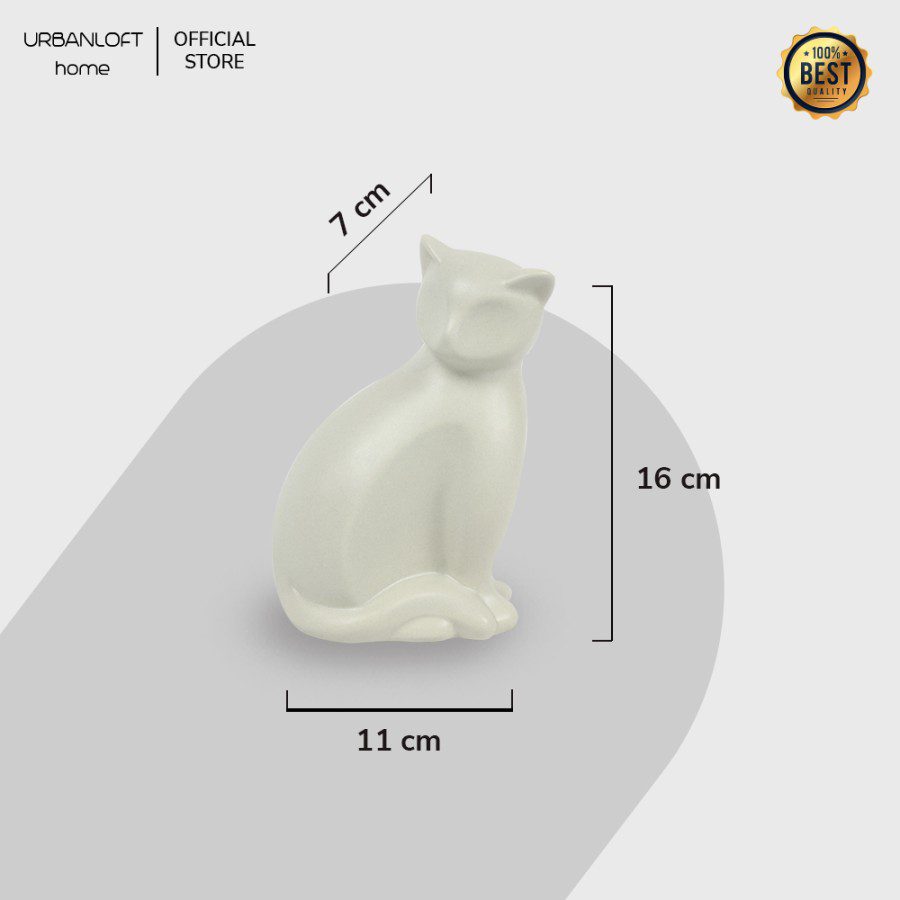 60a5c926-9321-4b4d-a90c-19c7997d74c2.jpg Urbanloft Home Dekorasi Meja Katze White Decoration Ceramic - Image 4