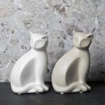 Urbanloft Home Dekorasi Meja Katze Grey Decoration Ceramic - Image 2