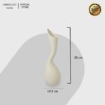 Ton White Ceramic Vas Bunga Dekorasi - Image 3