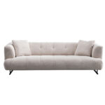 Janus 3-Seater Sofa Cream – Luxurious & Timeless Elegance - Image 2