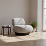 Muffa Lounge Chair Grey – Luxury Modern Lounge Chair - Image 4