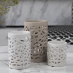 Stern Tall Ceramic Candle Holder - Image 2