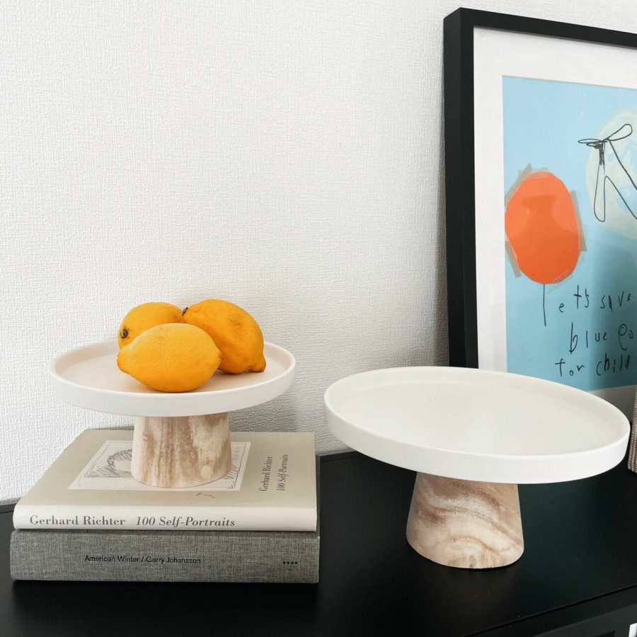 8901f591-9d79-4849-919a-5d8fda42a05b.jpg Goya Ceramic Cake Plate - Image 4