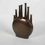 Dupont Ceramic Metal Glaze Vase - Image 3