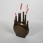 Dupont Ceramic Metal Glaze Vase - Image 2