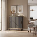 Ligno Alto Cabinet – Modern Storage Solution with Oak Finish - Image 2