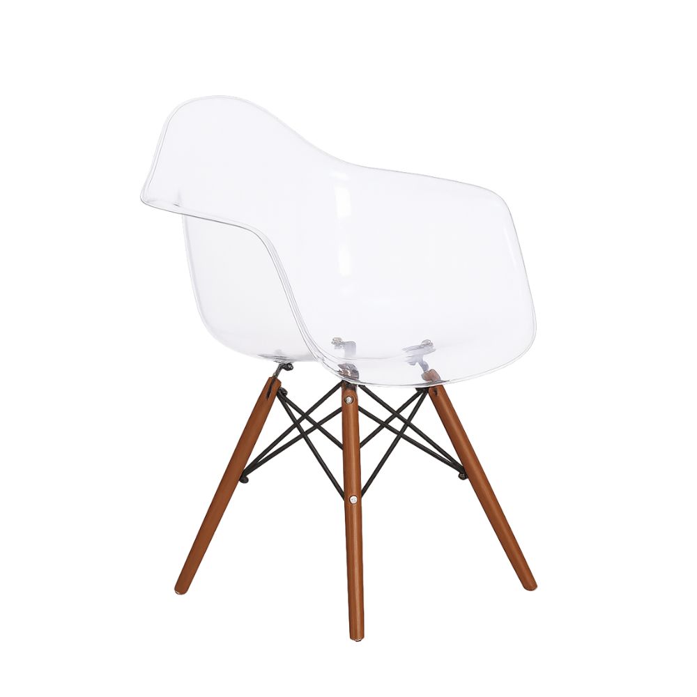 Desain-tanpa-judul-100.jpg ModX Clear Armrest Wood Leg Dining Chair – Modern Comfort - Image 1