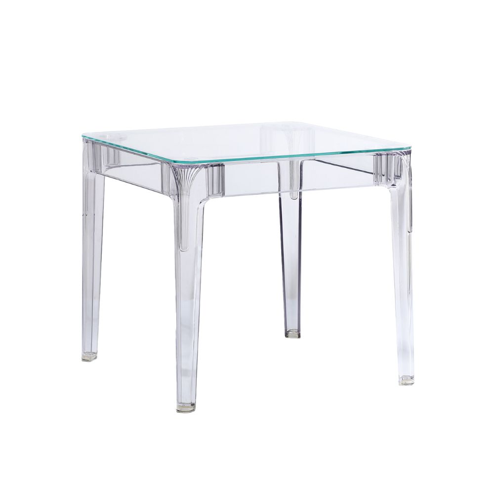 Glascent Dining Table Clear - Modern Minimalist for Homes