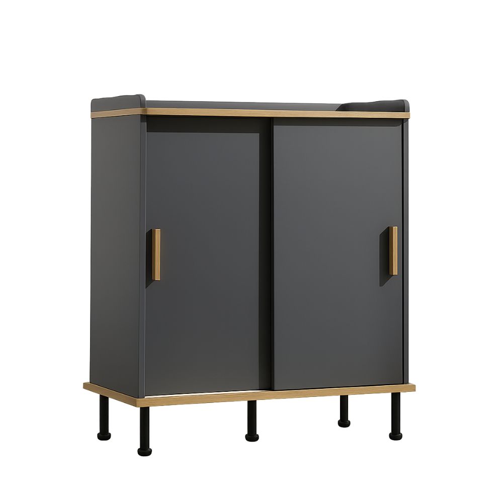 Ligno Alto Cabinet - Modern Storage Solution with Oak Finish