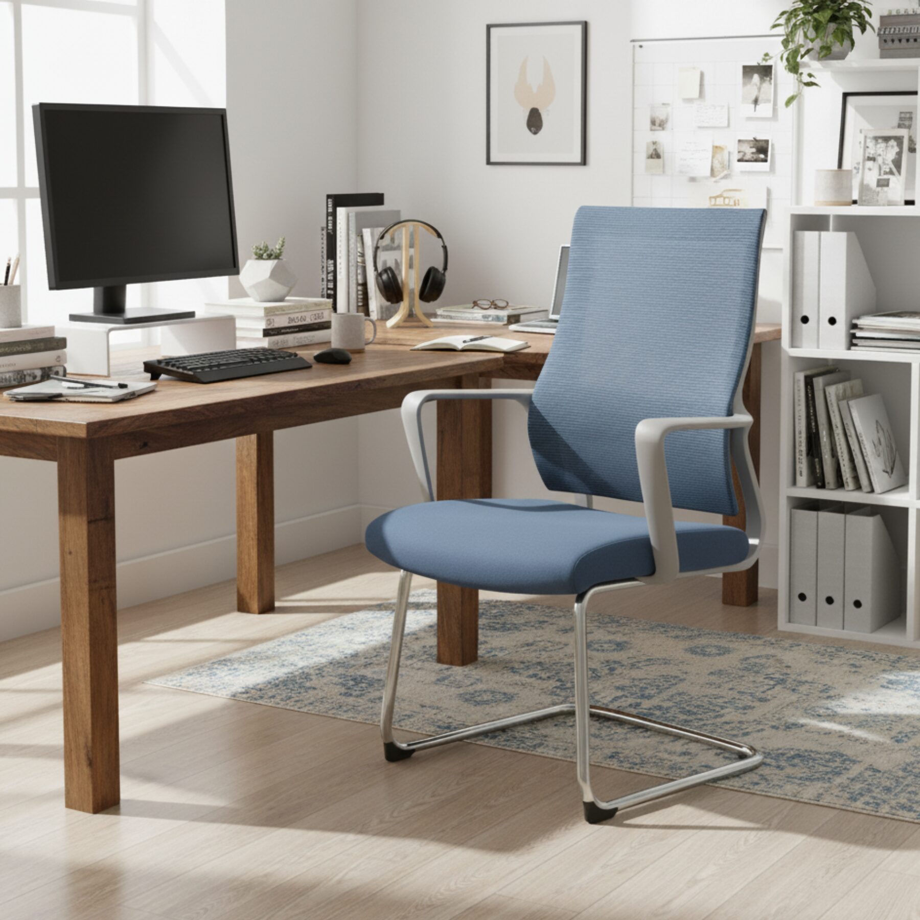 Desain-tanpa-judul-30.jpg Stryv Slide Grey Frame Office Chair – Ergonomic Luxury - Image 2