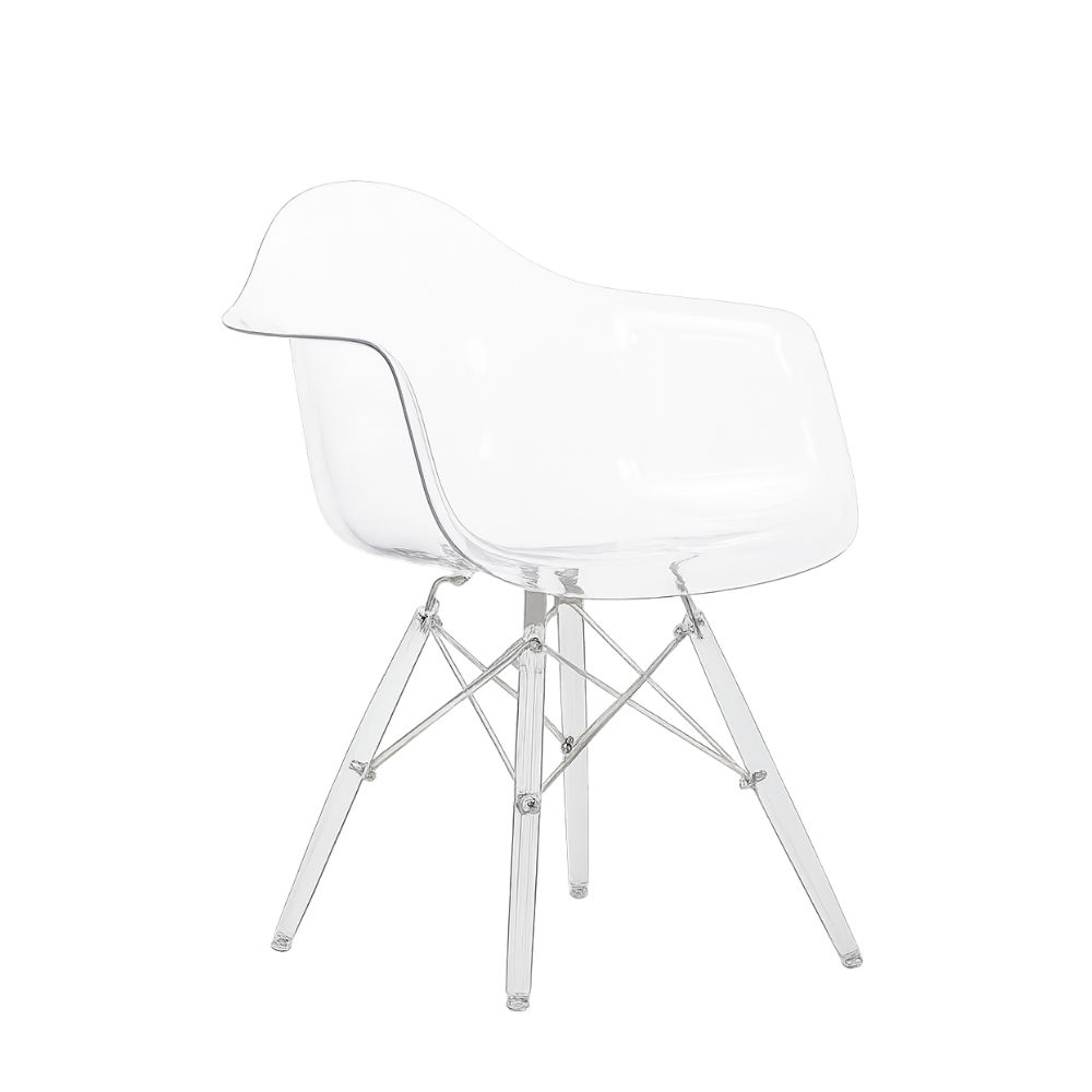 ModX Clear Armrest Dining Chair - Smart Choice for Comfort