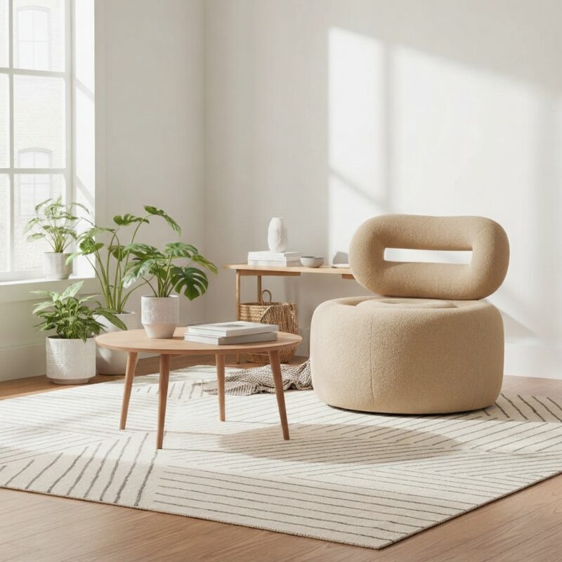 Knitto Round Lounge Chair - Elegant Style for Inspired Homes