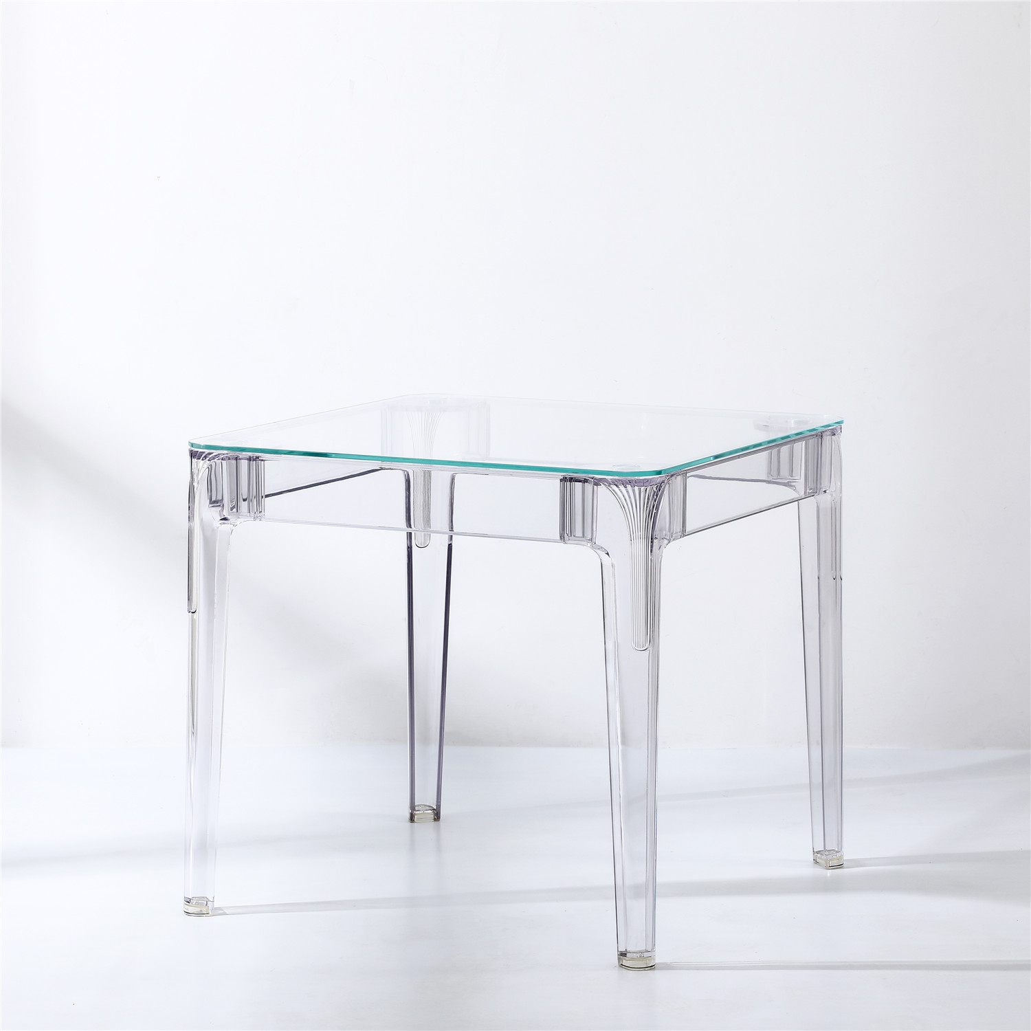 E1T-012-CR-Glascent-Dining-Table.jpg Glascent Dining Table Clear – Modern Minimalist for Homes - Image 4
