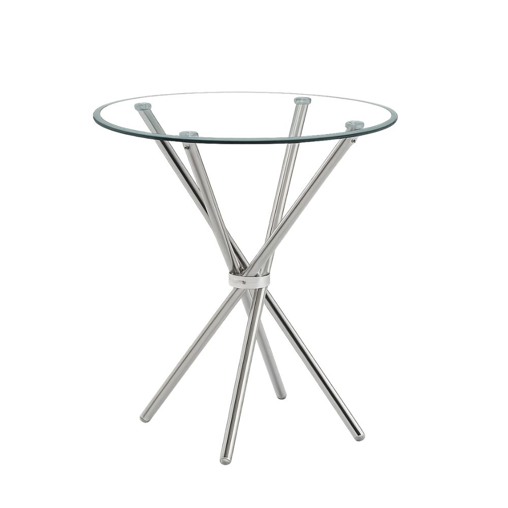 E1Z-212-90.jpg Cirqla D.90cm Dining Table – Sleek Glass for Inspired Living - Image 1