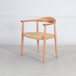 Omiya Classic Armrest Dining Chair – Luxury Comfort Design - Image 2