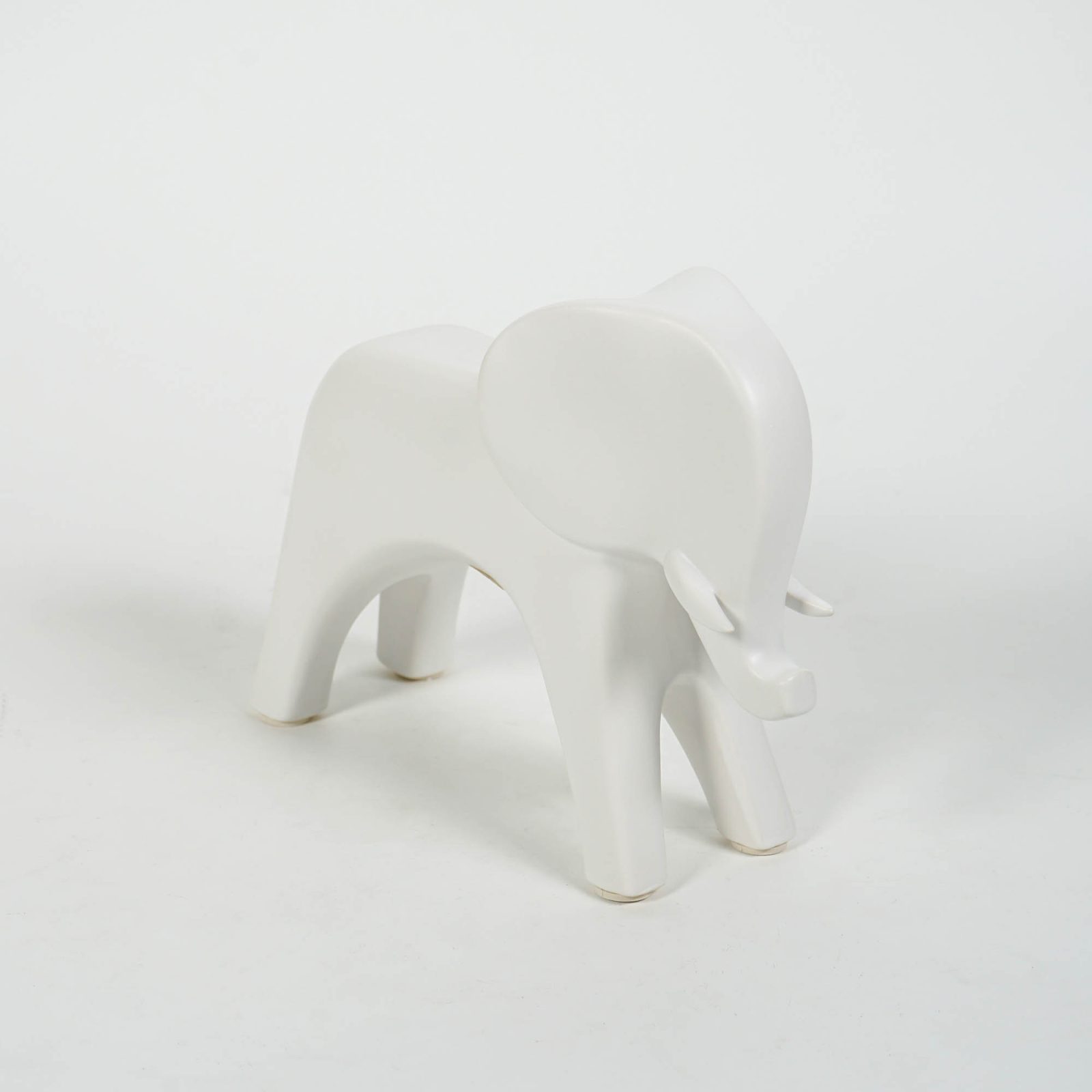 ELEFANT-WHITE-2-CERAMIC-STATUE-C30303W.jpg Barrus White Home Decoration - Image 3