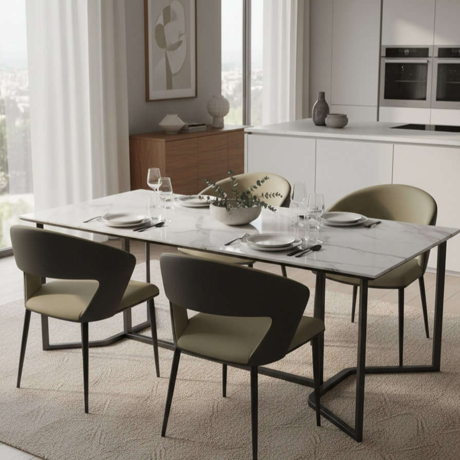 Gemini_Generated_Image_5ybk535ybk535ybk.png Cavell Dining Chair – Dining Elegance with Essential Chic - Image 2