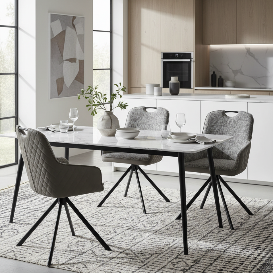 Velden B Dining Chair - Ultimate Swivel Comfort and Elegance