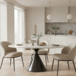 Kroftcone Dining Table 1.3 – Luxury With Stainless Steel Leg - Image 2