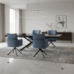 Cova Armrest Dining Chair – Exquisite Craftsmanship for Home - Image 2