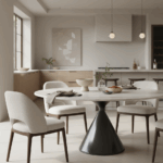 Kroftcone Dining Table 1.5 – Luxury Design With Metal Legs - Image 2