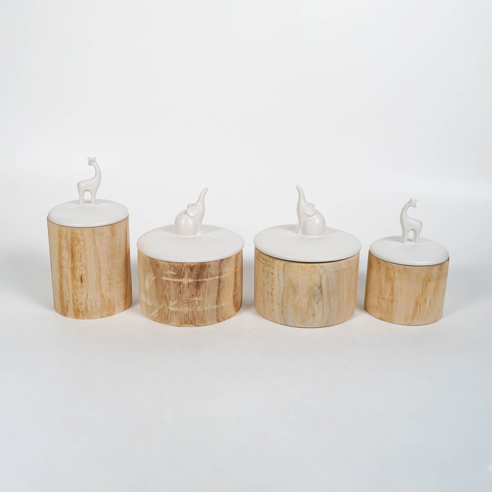 HOLZ-ELEFANT-_-GIRAFFE-SET-2-DECORATION-MULTIPLE-SKU.jpg Holz Animal Decoration - Image 1