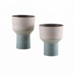 Vas Bunga Urbanloft Home Annete Blue Vase Ceramic - Image 3