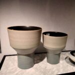 Vas Bunga Urbanloft Home Annete Blue Vase Ceramic - Image 2