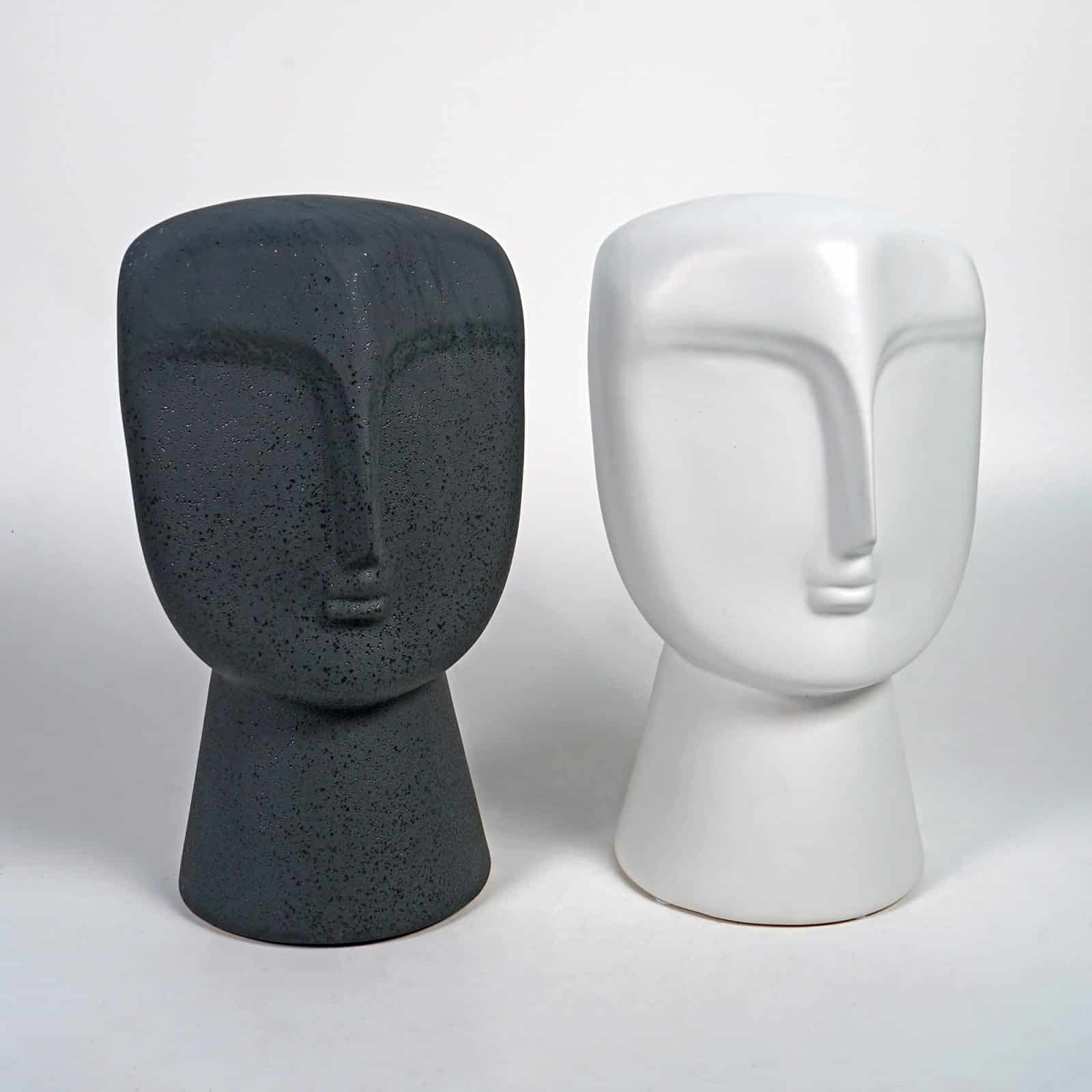 KEPHALOS-BLACK-AND-WHITE-CERAMIC-DECORATION-MULTIPLE-SKU.jpg Khepalos Ceramic Decoration - Image 1