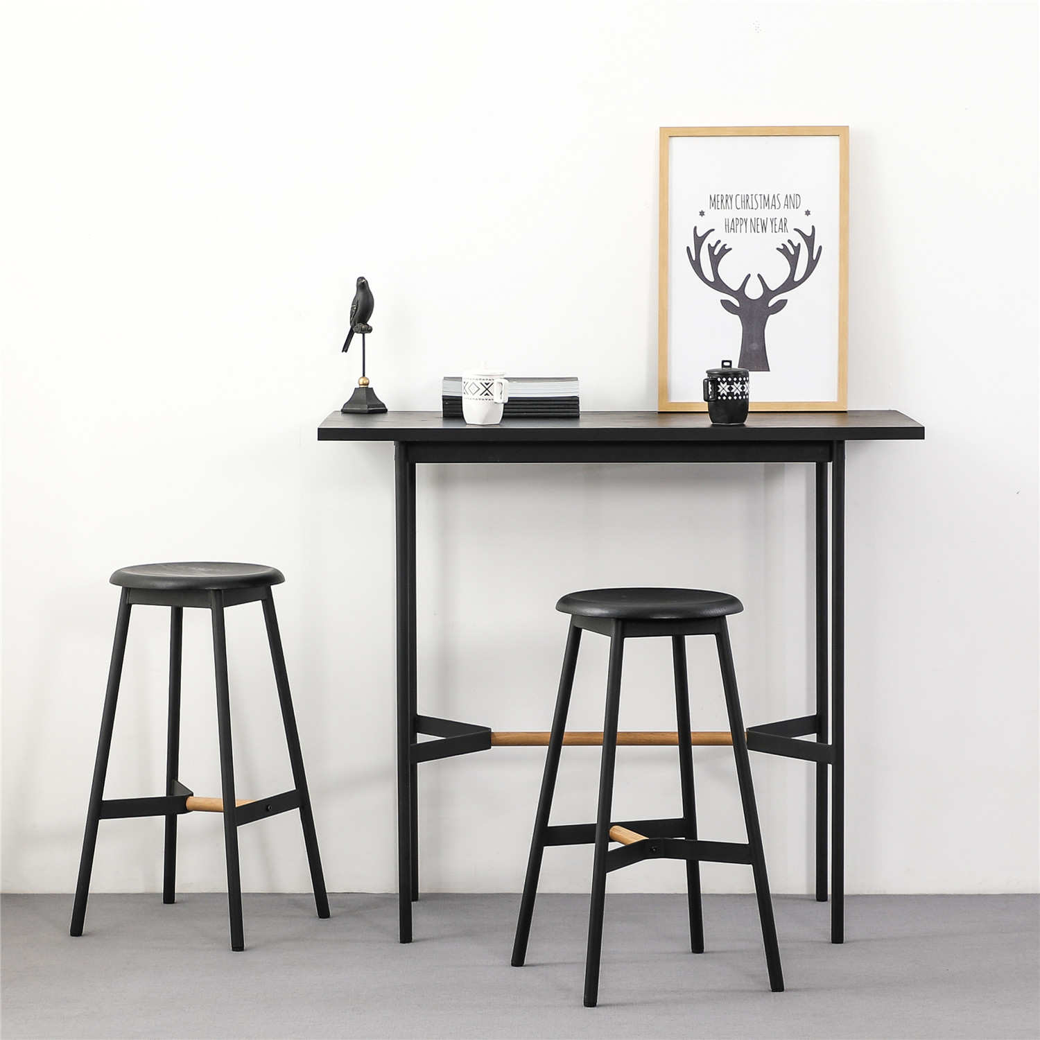 T-003H-9117H-14.jpg Avren H.65 Bar Stool Black – Modern Seating for Exclusivity - Image 3