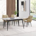 Mysa Dining Table – Ultimate Stone Table for Modern Elegance - Image 2