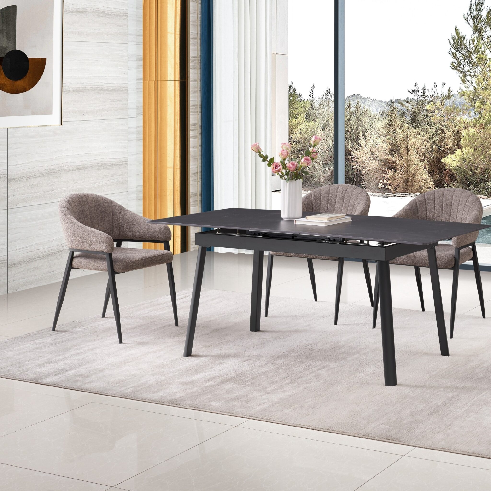 Syra Dining Table - Luxurious Stone Centerpiece for Homes