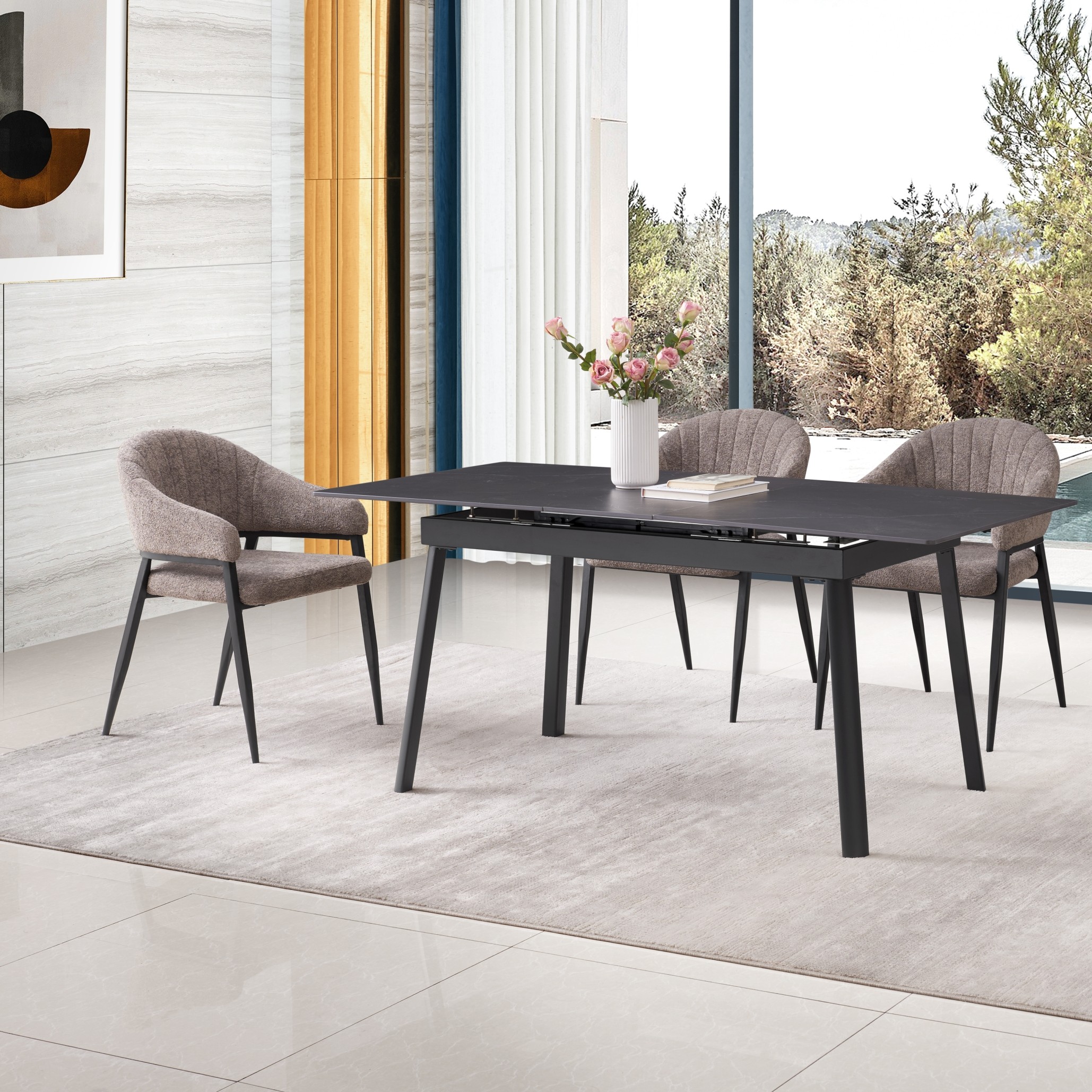 T2515Y2547.jpg Nelvo Armrest Dining Chair – Brilliant Seating Experience - Image 2