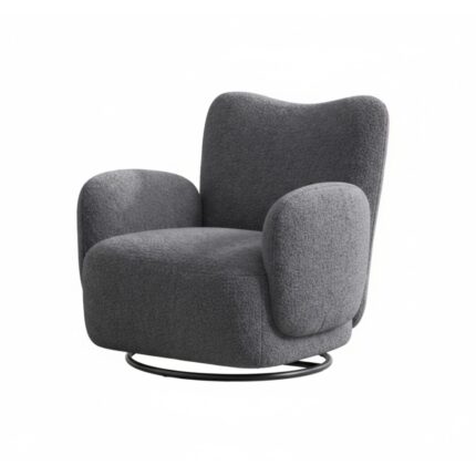 Suvra Armrest Lounge Chair – Luxury Swivel Comfort Seating